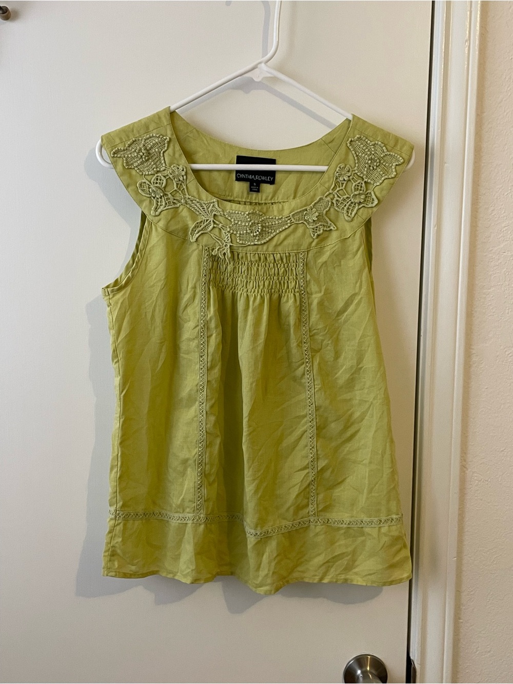 100% Linen Cynthia Rowley Blouse